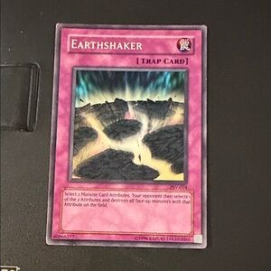 Yu-Gi-Oh! Earthshaker Pink Trap Card - Collectible Trading Card